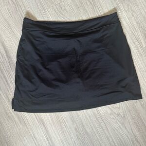 Black Plus Size Skort